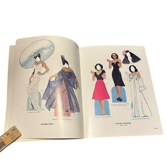 Great Black Entertainers Paper Dolls in Full Color by Tom Tierney 1984 Mint Con. - Picture 4 of 11